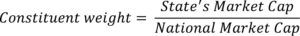 Formula – Index Constituent Weight Calculation
