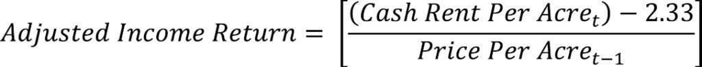 Formula – Income Return Calculation