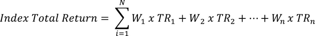 Formula – Index Total Return Calculation